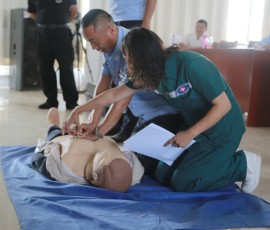 新疆喀什教育矫治局开展急救知识培训 为戒毒人员安全保驾护航 新疆喀什教育矫治局开展急救知识培训 为戒毒人员安全保驾护航